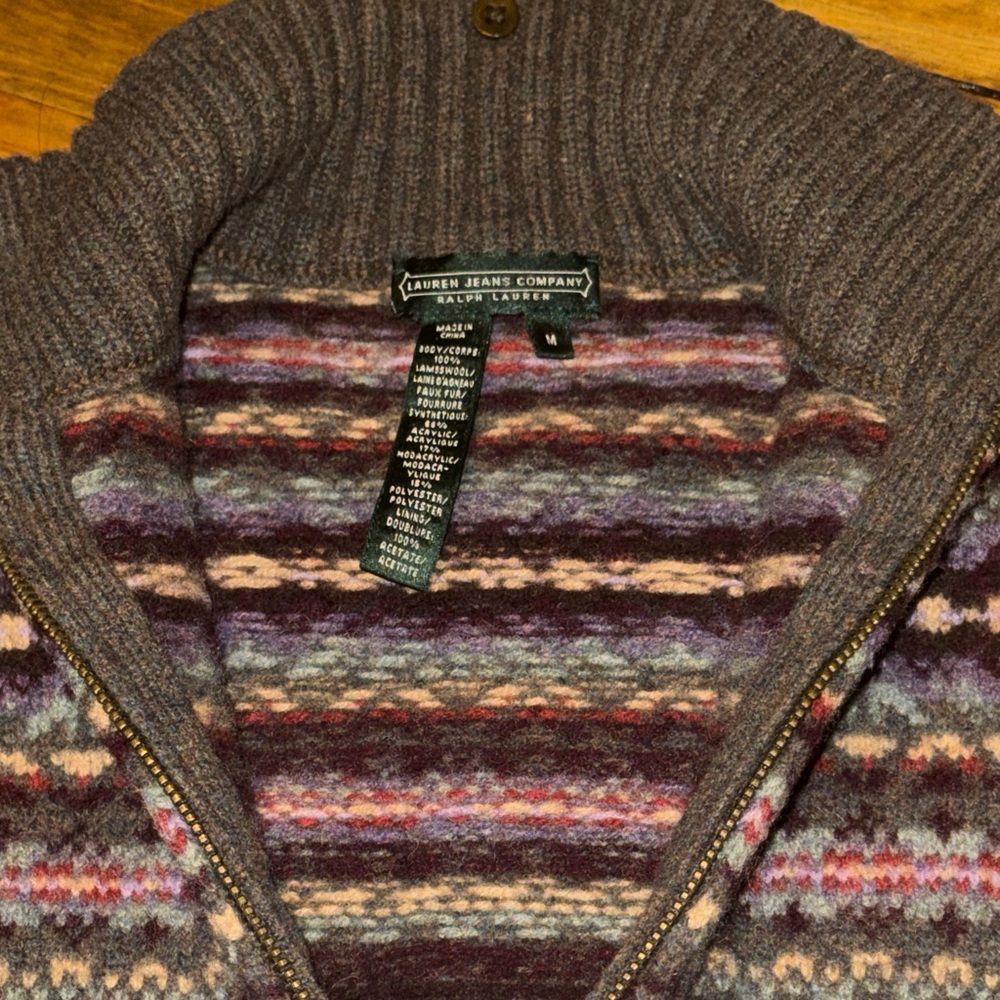 Lauren Ralph Lauren Striped Knit Vest - Picture 6 of 8